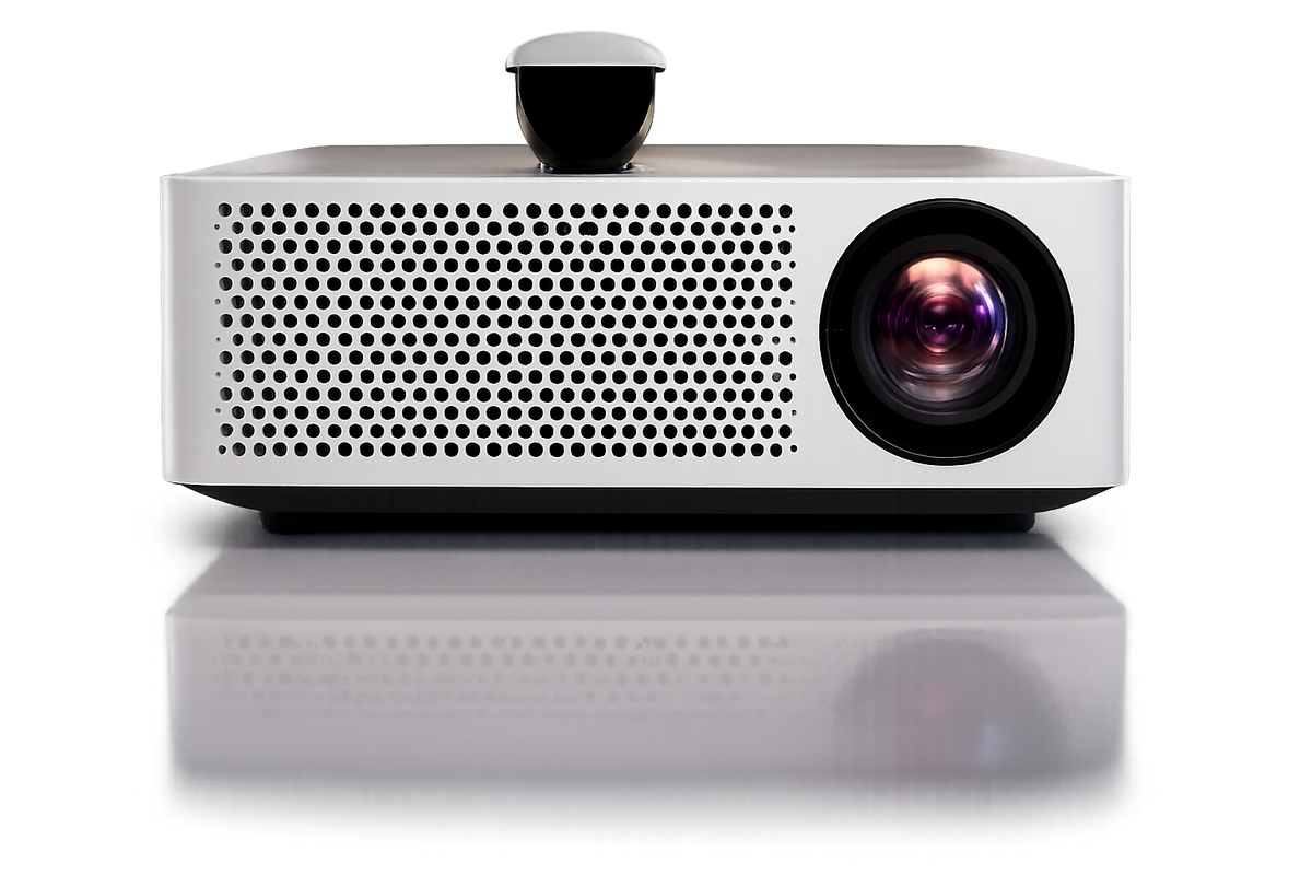 Screenova cinematic projector setup