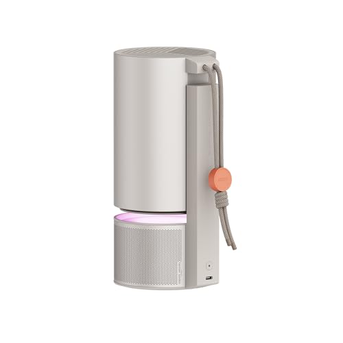 Portable Smart Projector with PowerBase Stand Bundle