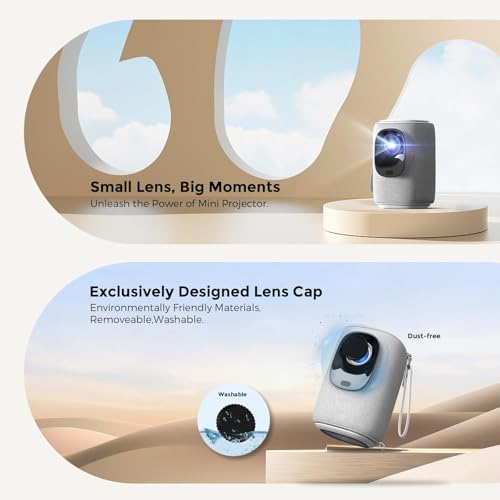 Portable WiFi Projector with Electric Focus & Keystone