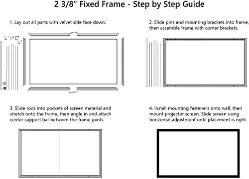 Fixed Frame 4K & 8K Home Theater Projection Screen