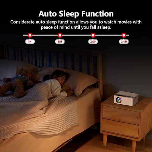 Portable 1080P Mini Projector with Bluetooth Audio