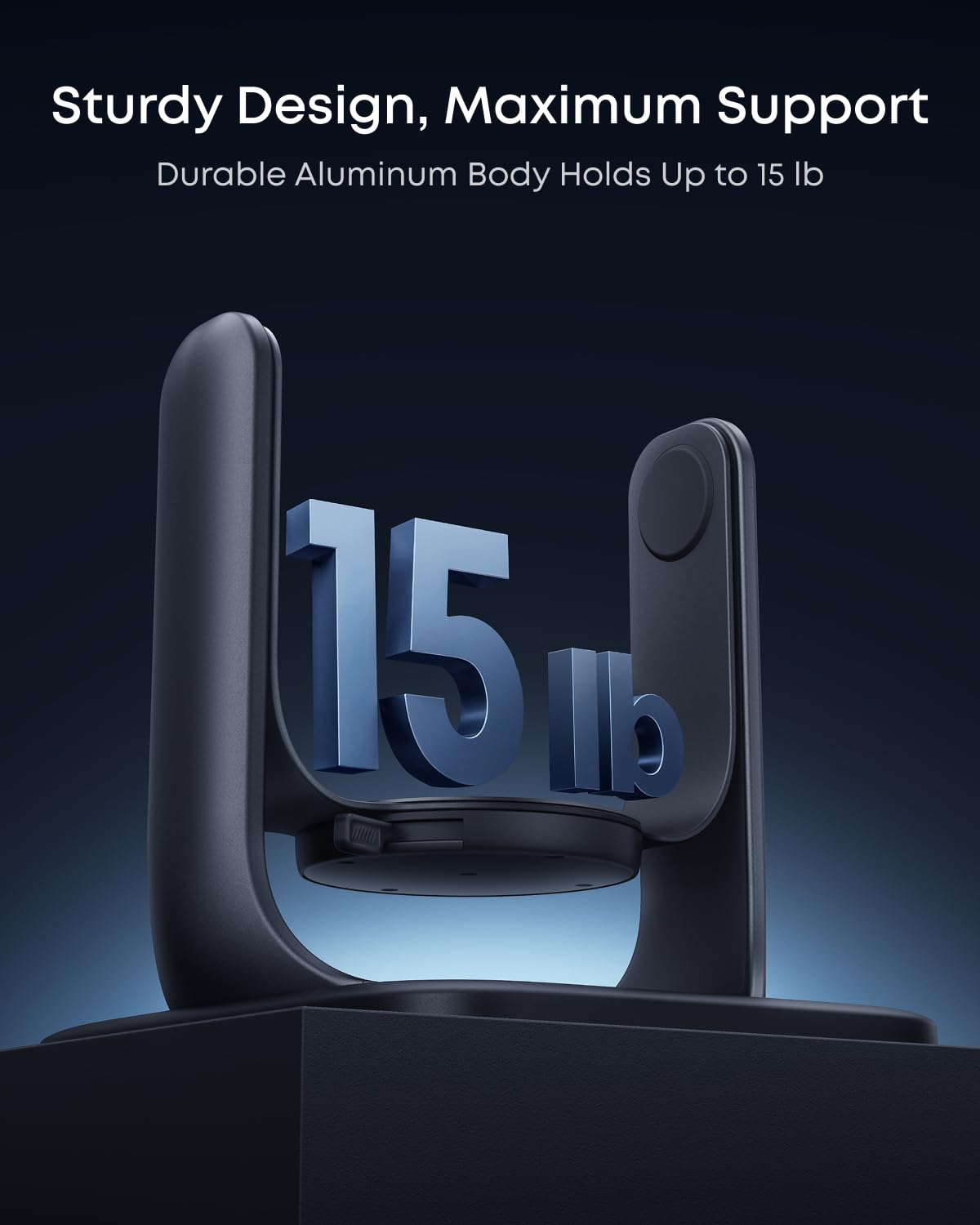 360° Adjustable Projector Gimbal Stand for Ceiling Viewing