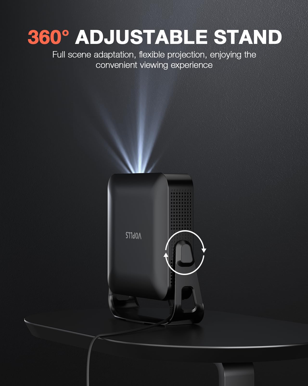 Smart Mini Projector with 4K Support & Dolby Audio