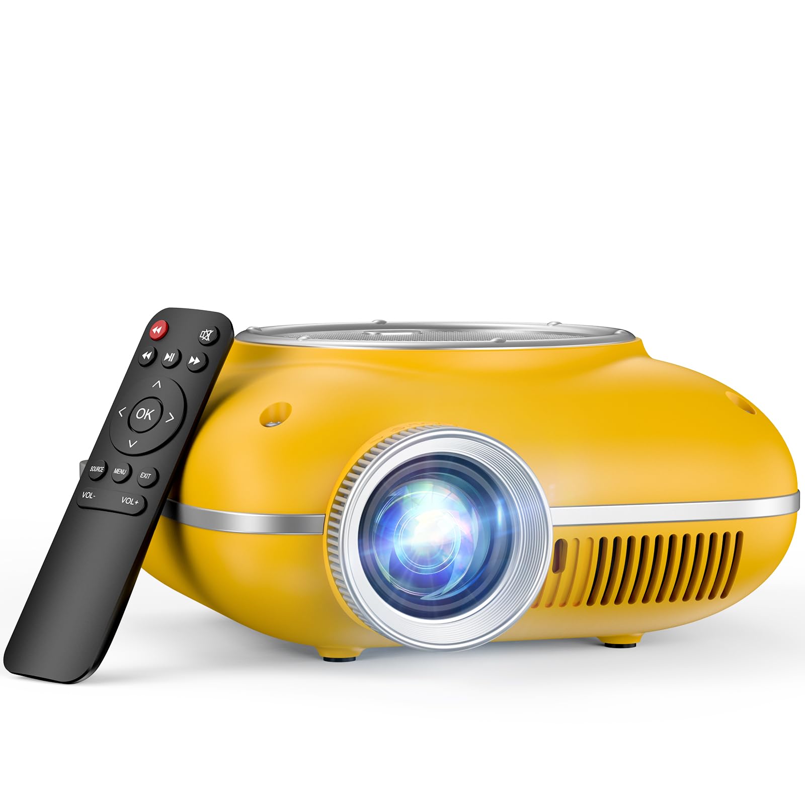 Portable 1080P Mini Projector with Two-Way Bluetooth