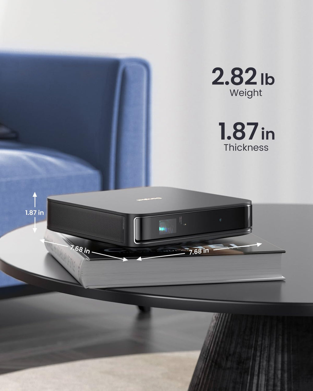 1080P Smart Projector with 4K HDR Input & Dolby Audio