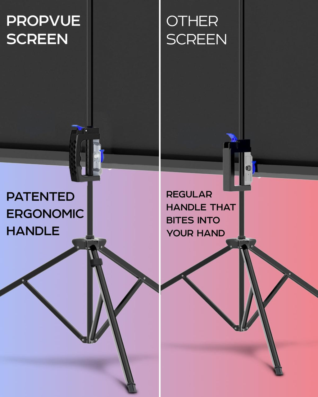 100-Inch Tripod Projector Screen for Indoor & Outdoor Use