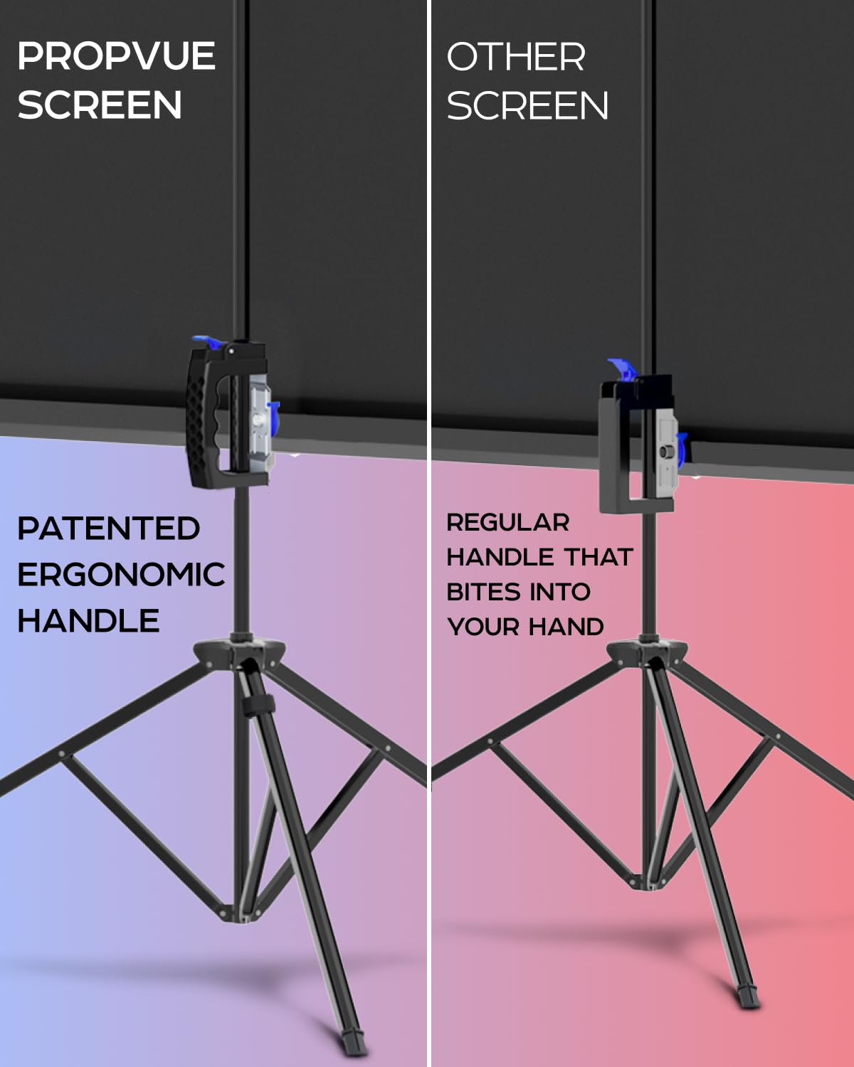 100-Inch Tripod Projector Screen for Indoor & Outdoor Use