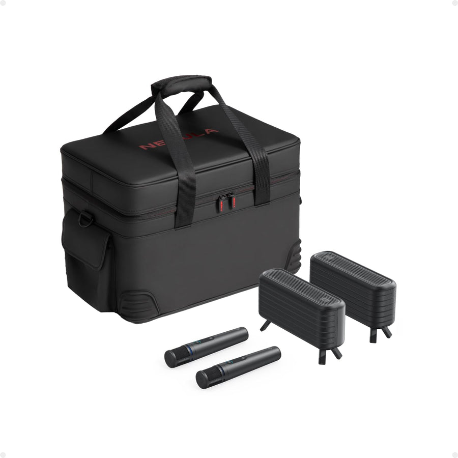 Projector Accessory Kit with Speakers, Mics & Case
