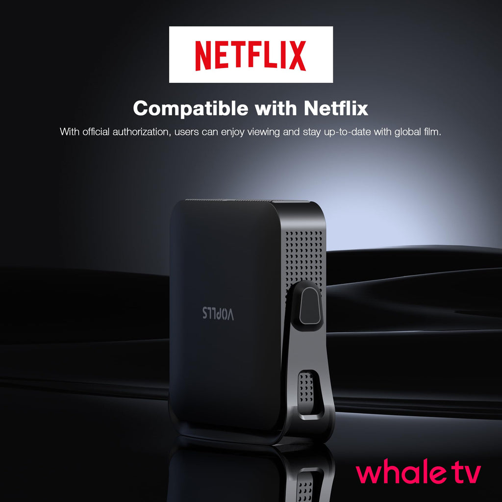 Slim Smart Mini Projector with 4K Support & WiFi