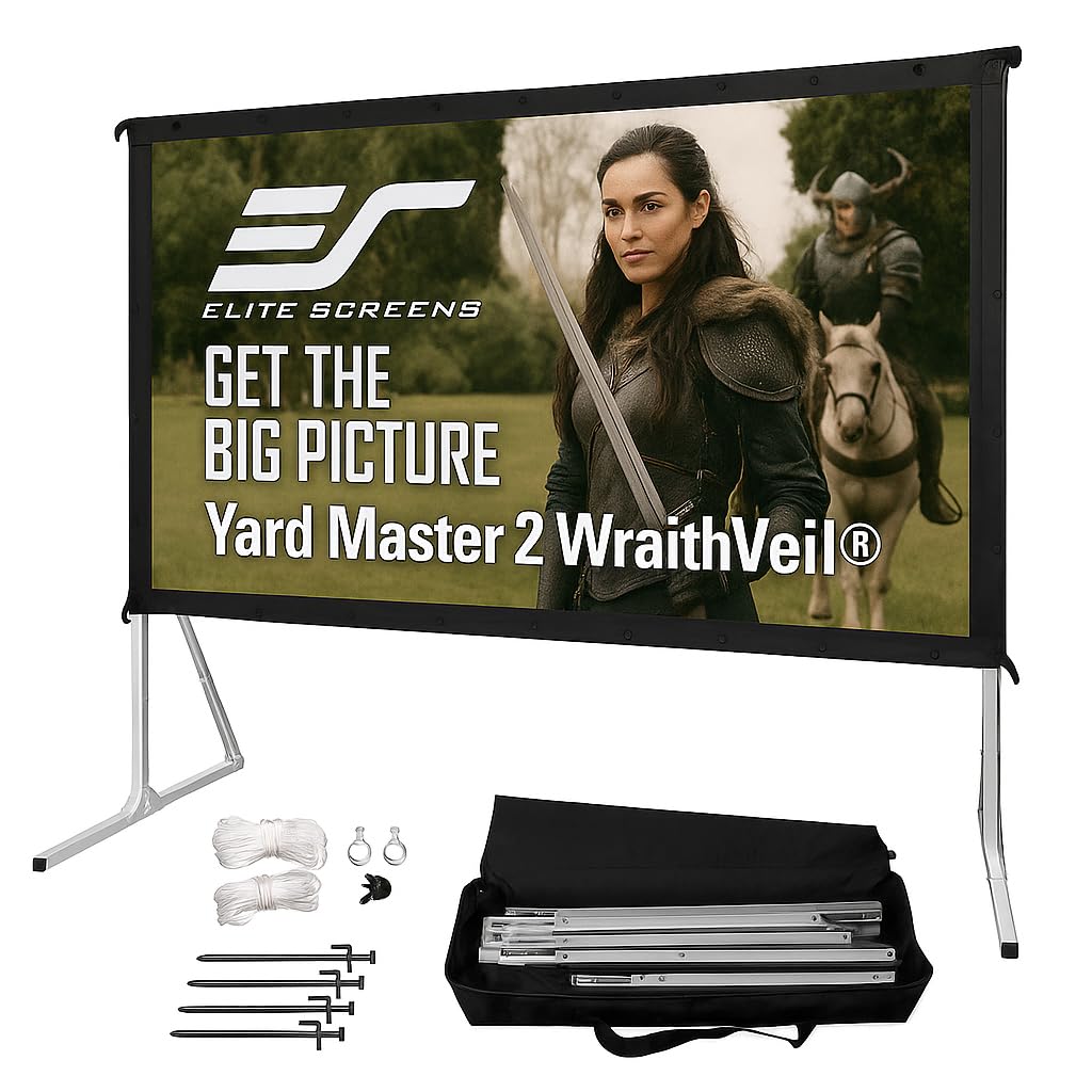 57-Inch Portable Indoor & Outdoor Projector Screen Kit