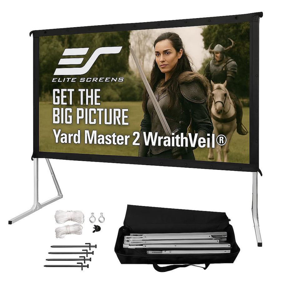 57-Inch Portable Indoor & Outdoor Projector Screen Kit