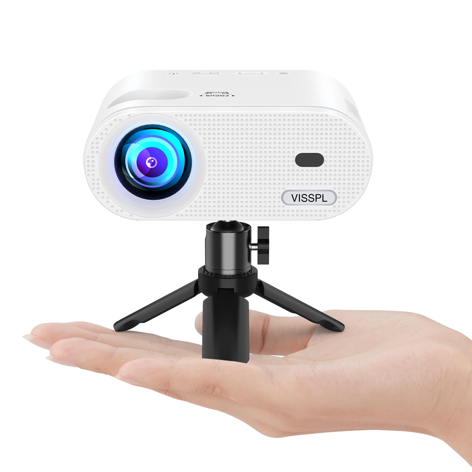 Portable Full HD Mini Projector with Tripod Stand