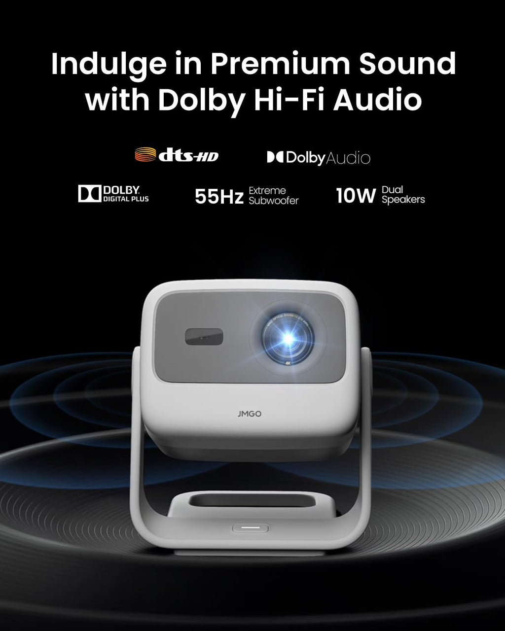 4K Triple Laser Smart Projector with Dolby Audio