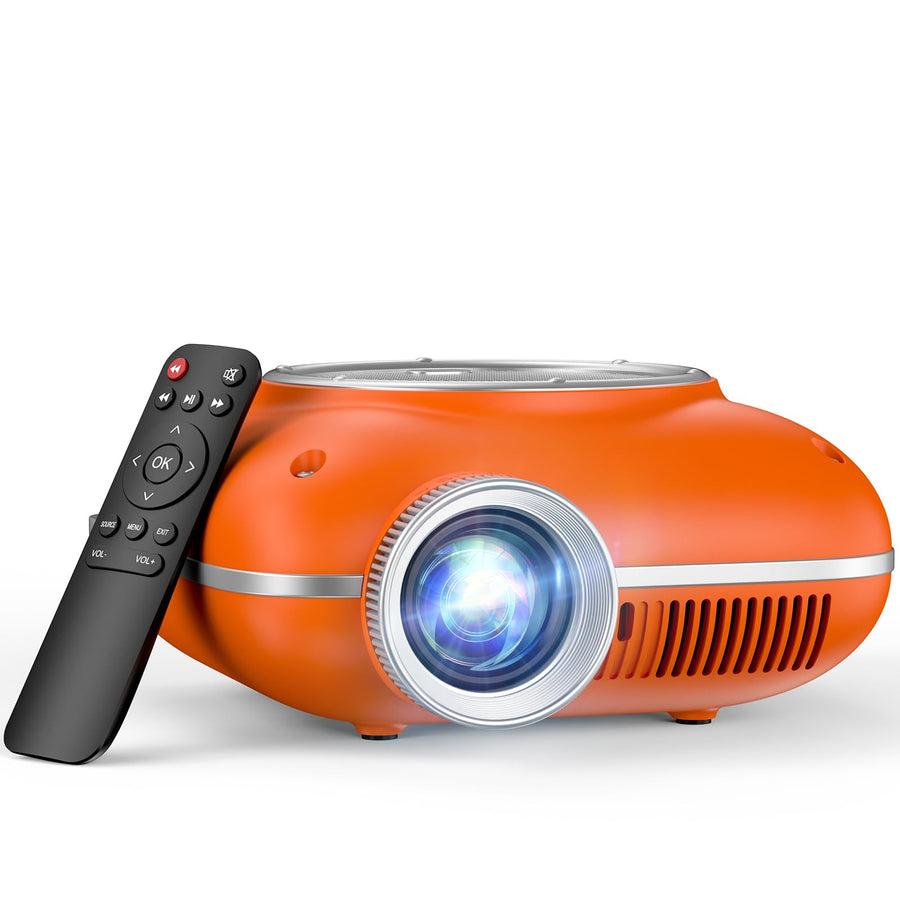 Portable 1080P Mini Projector with Two-Way Bluetooth