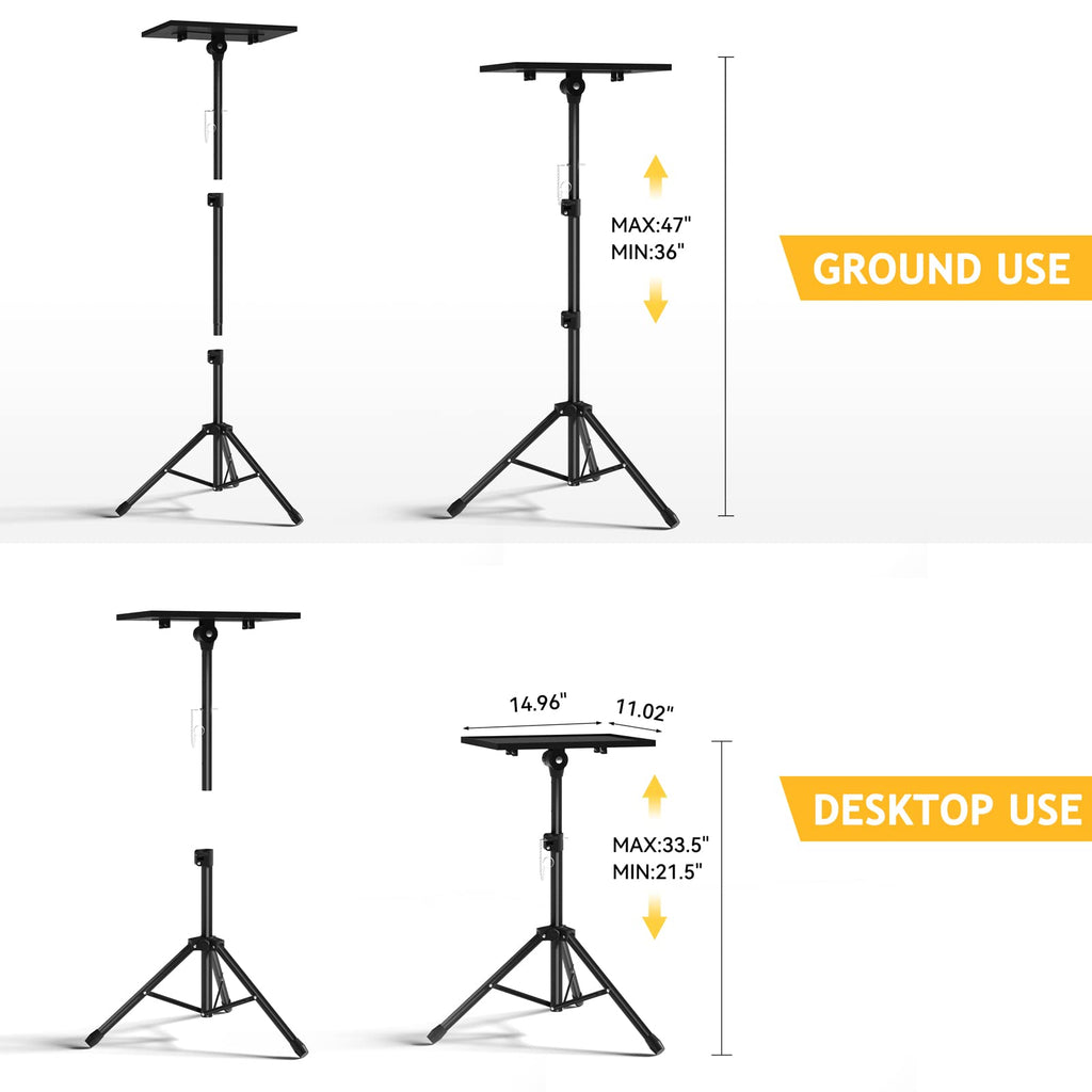 Adjustable Projector Tripod Stand for Indoor & Outdoor Use