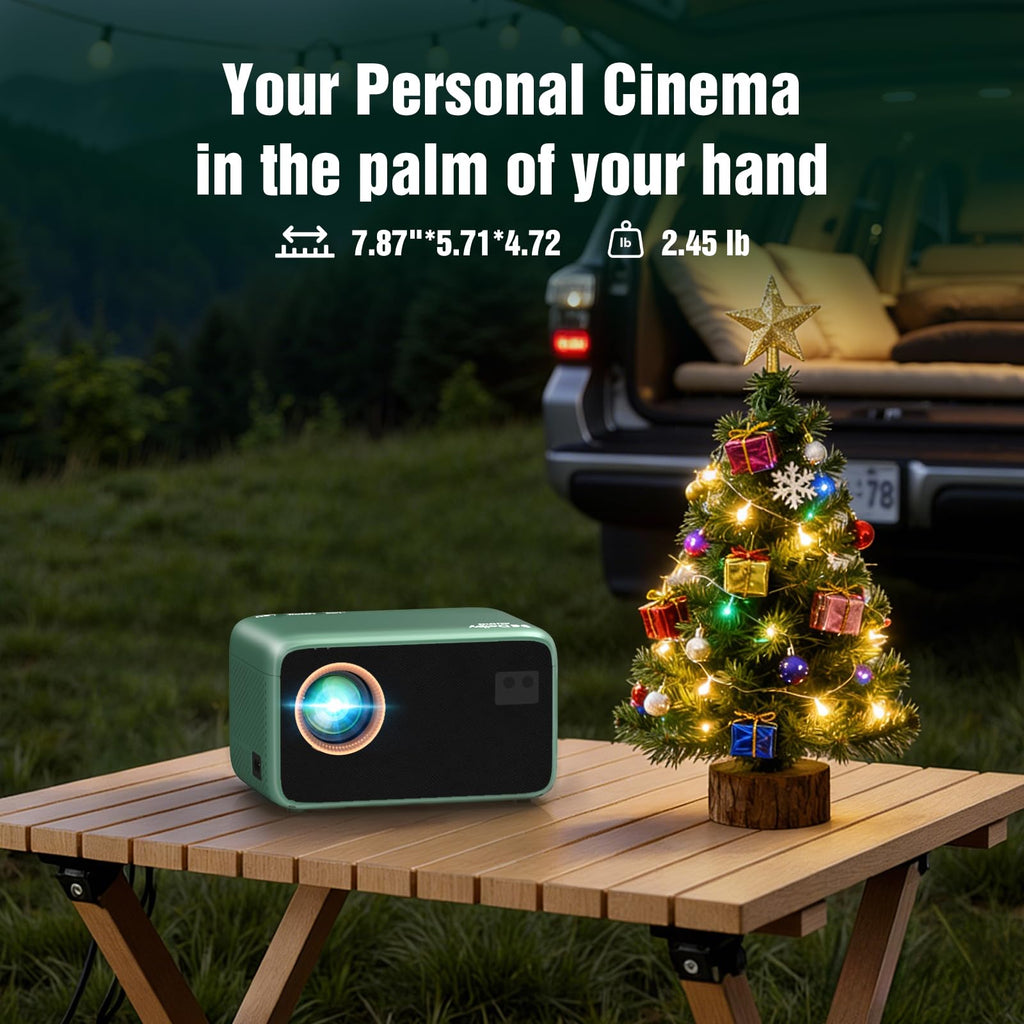 Portable 4K Smart Projector with WiFi & Bluetooth