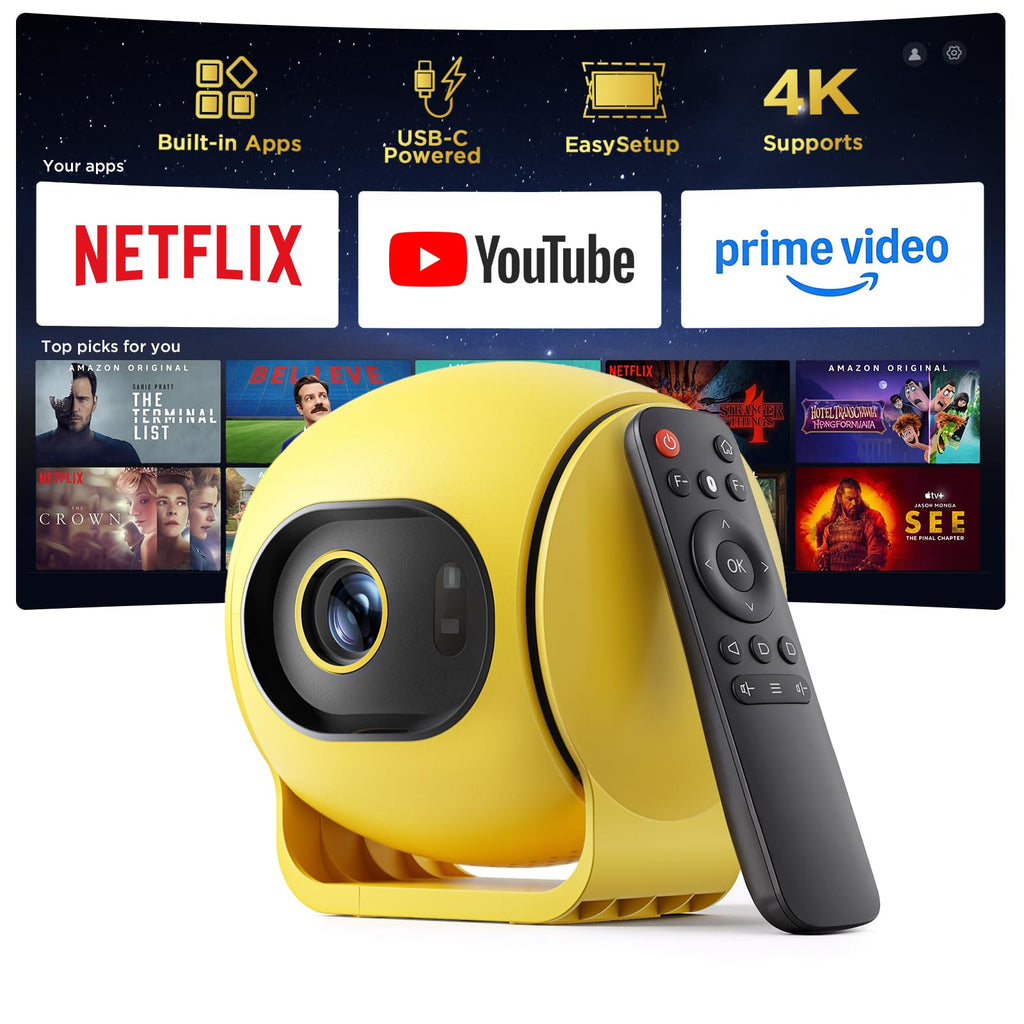 Ultra Short Throw Smart Projector with Android 14