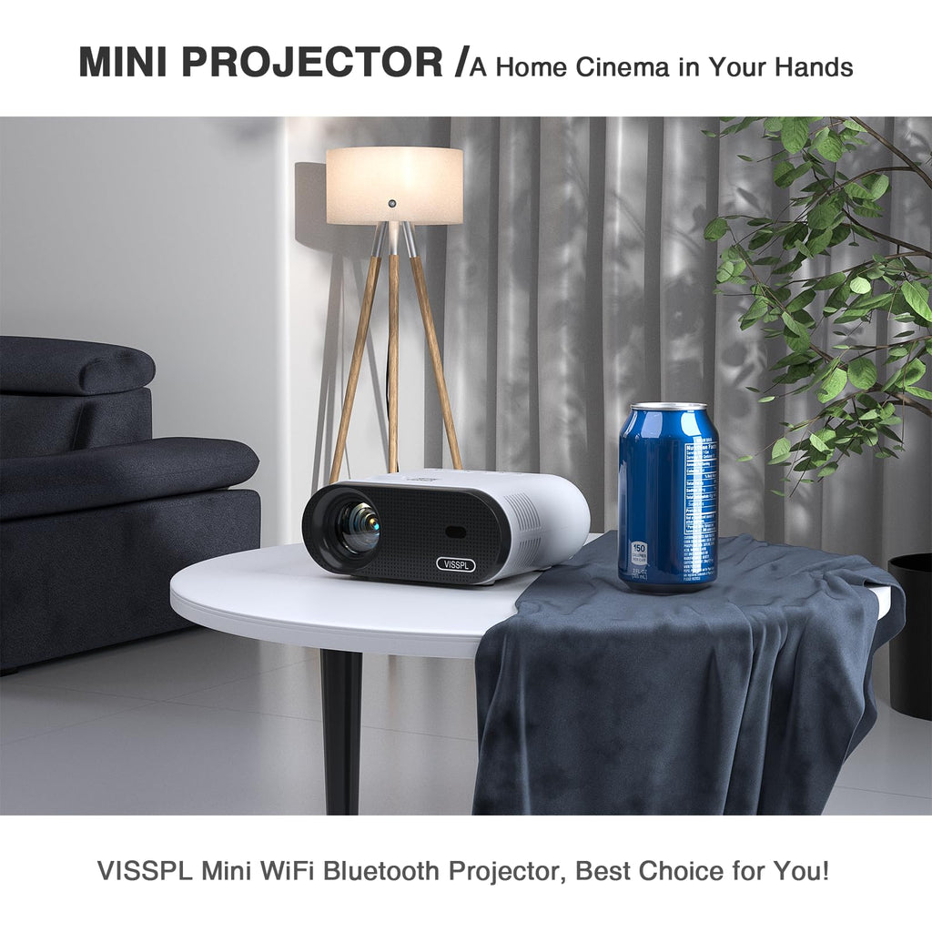 Portable Full HD Mini Projector with Tripod Stand