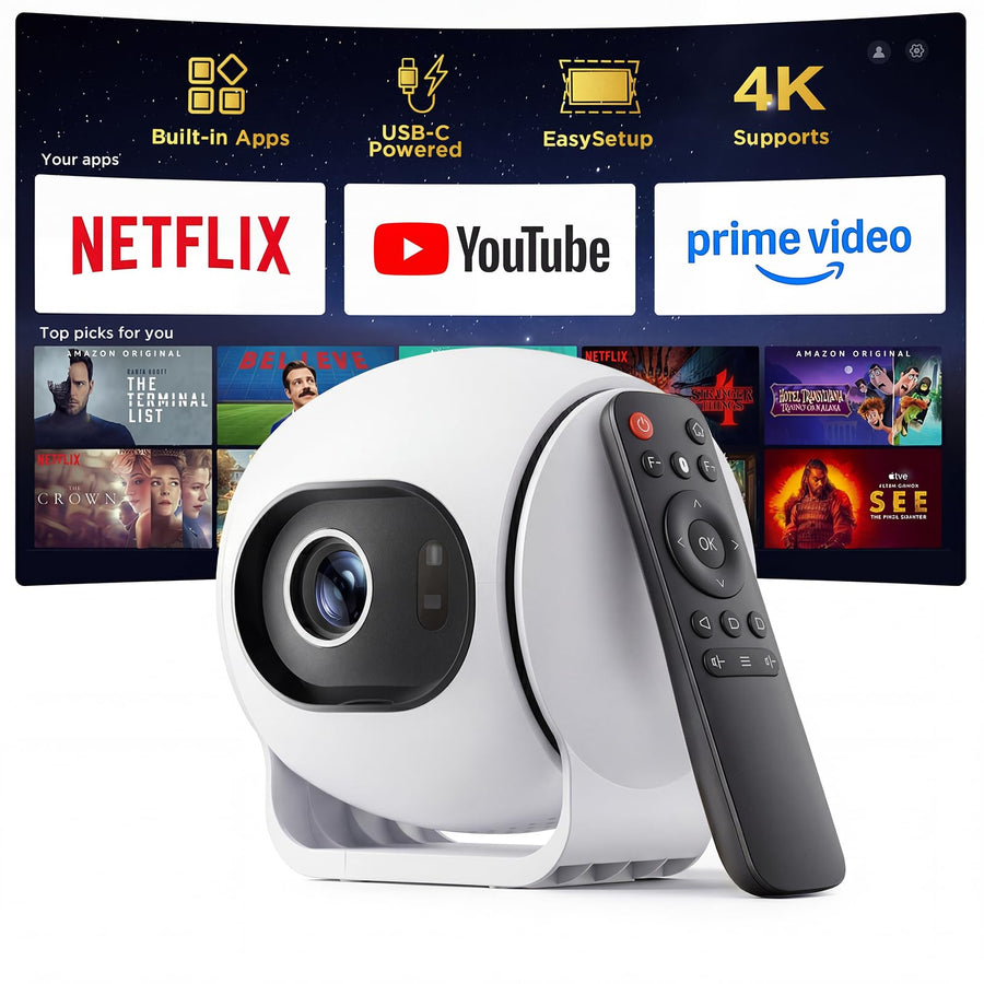 Ultra Short Throw Smart Projector with Android 14