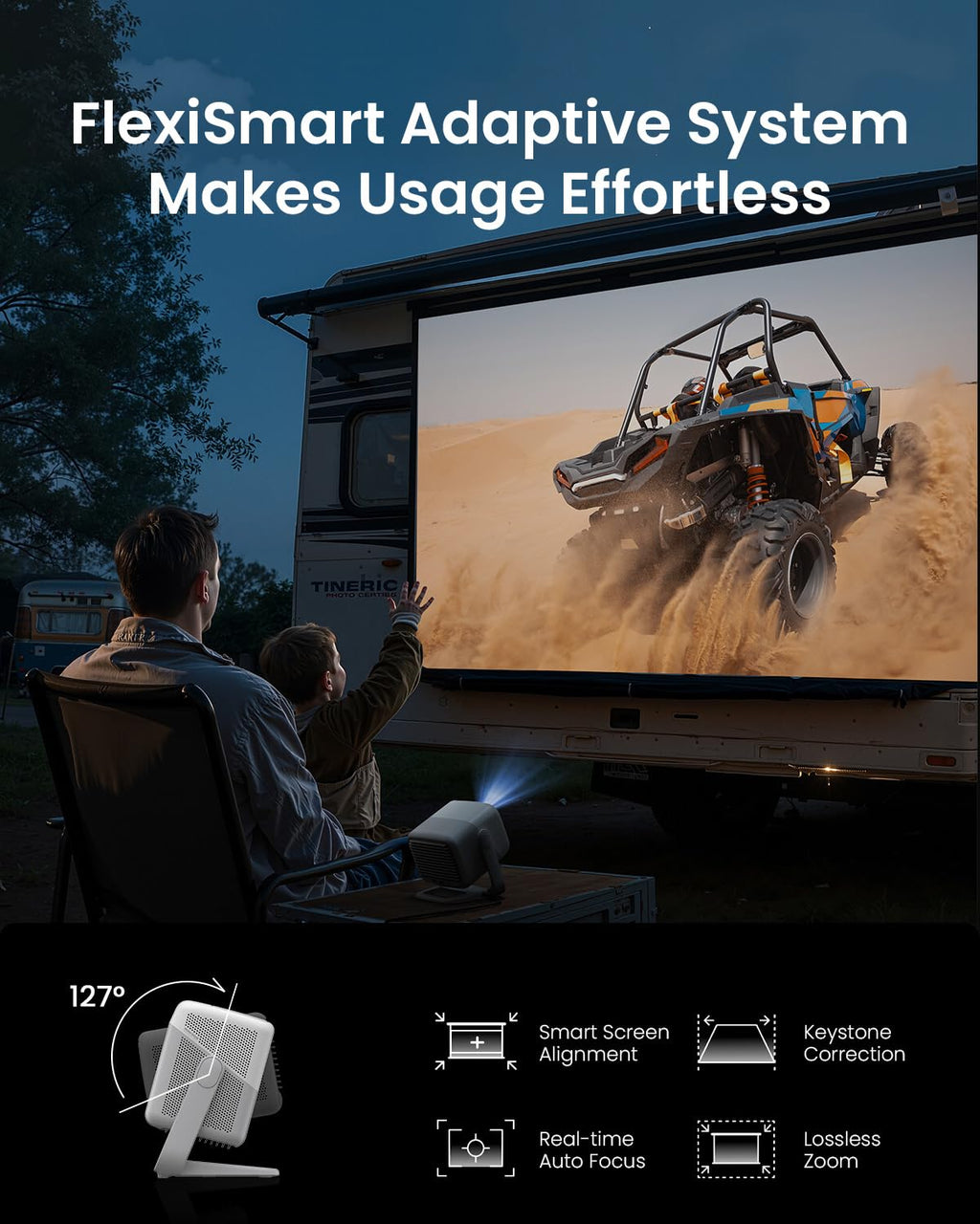 4K Triple Laser Smart Projector with Dolby Audio