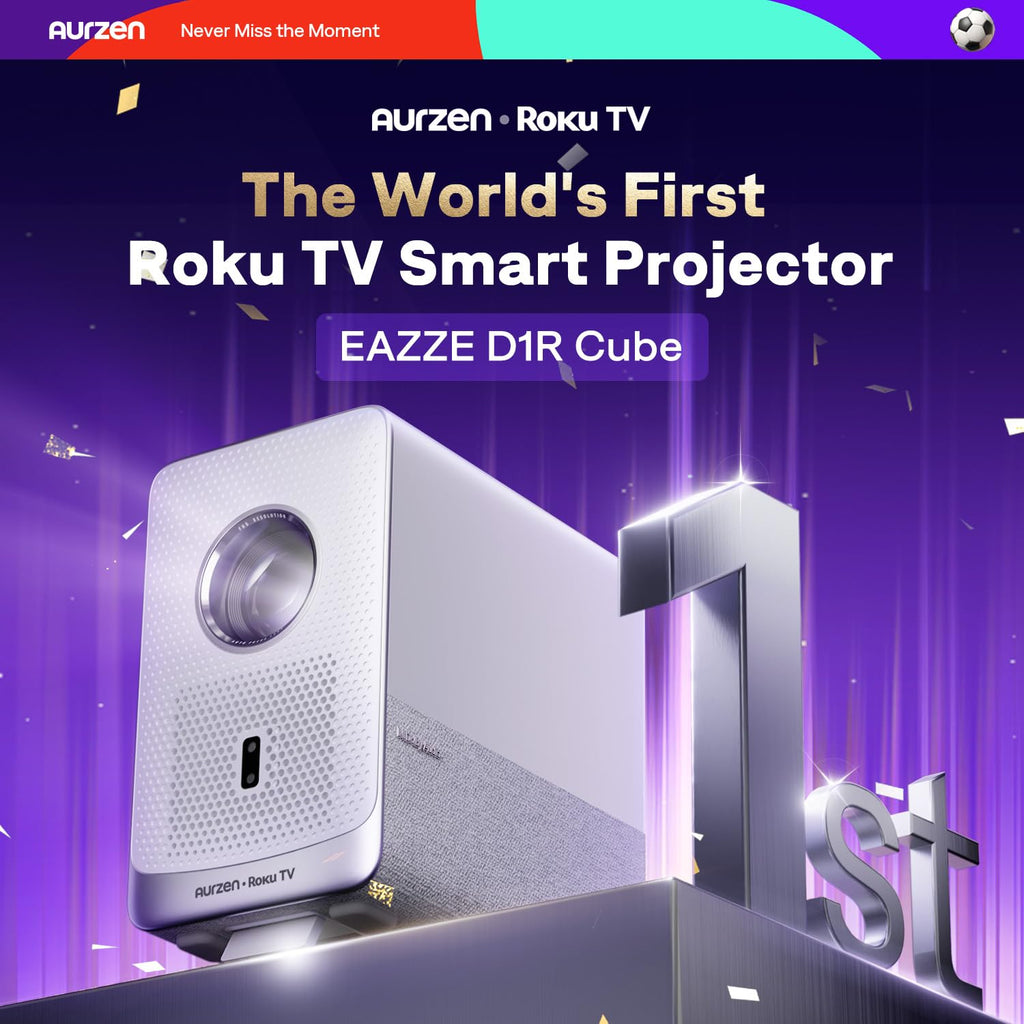 Portable FHD Smart Projector with 4K Support & Dolby Audio