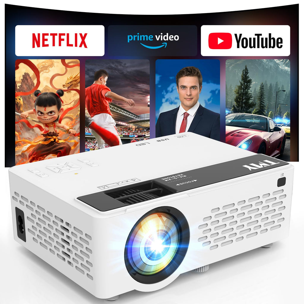 Portable 1080P Mini Projector with Bluetooth Audio