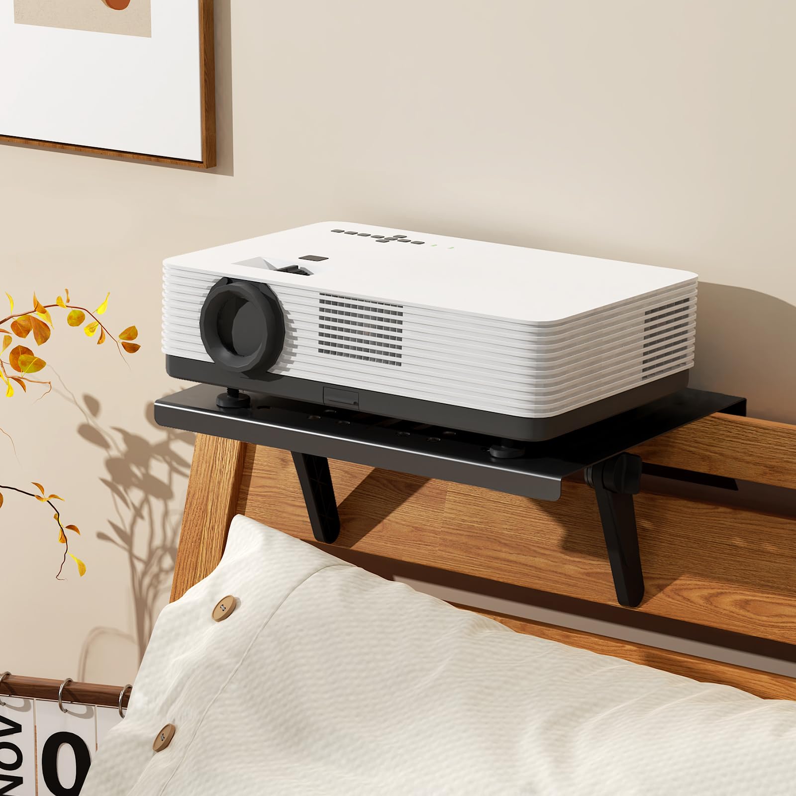 Adjustable Metal Projector Wall Mount with Foldable Design