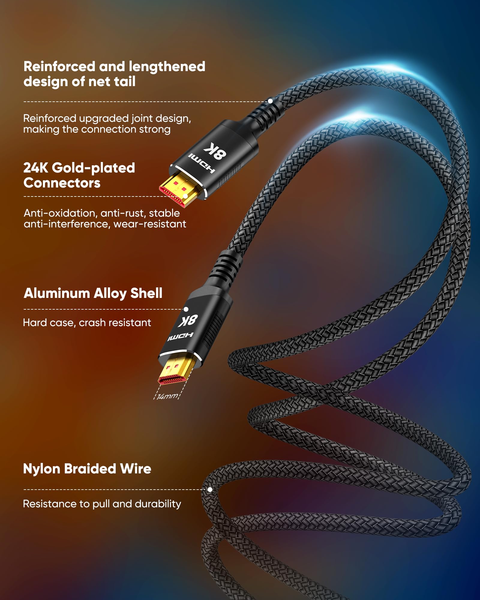 Snowkids 8k hdmi Cable FH