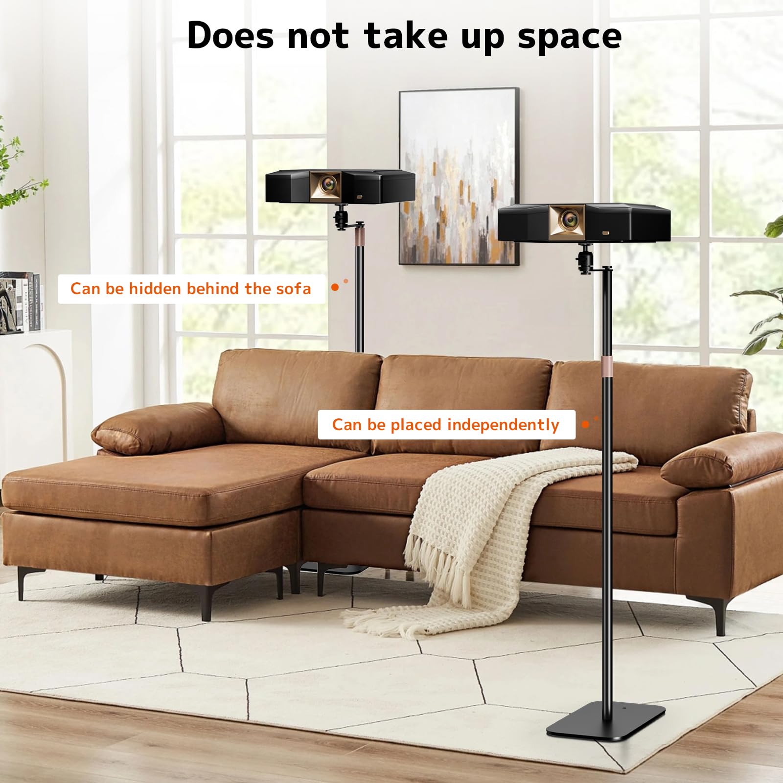 Height Adjustable 360° Rotating Universal Projector Stand