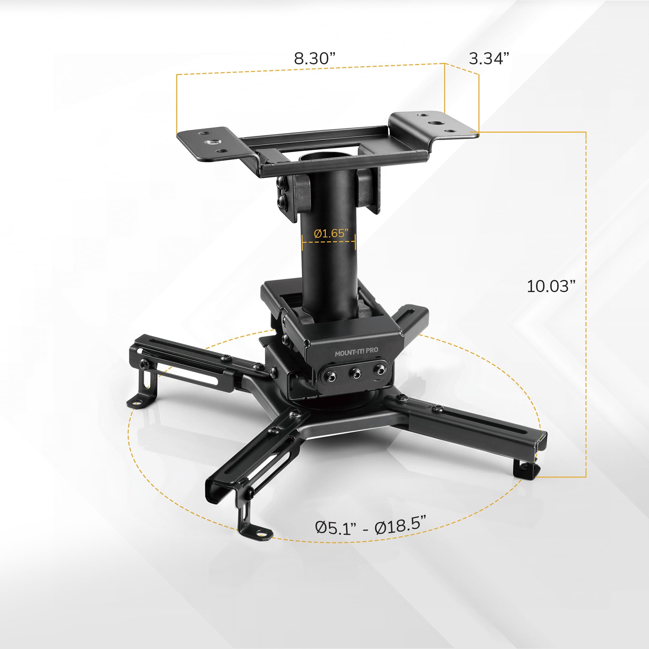 Heavy-Duty Commercial Projector Ceiling Mount Bracket