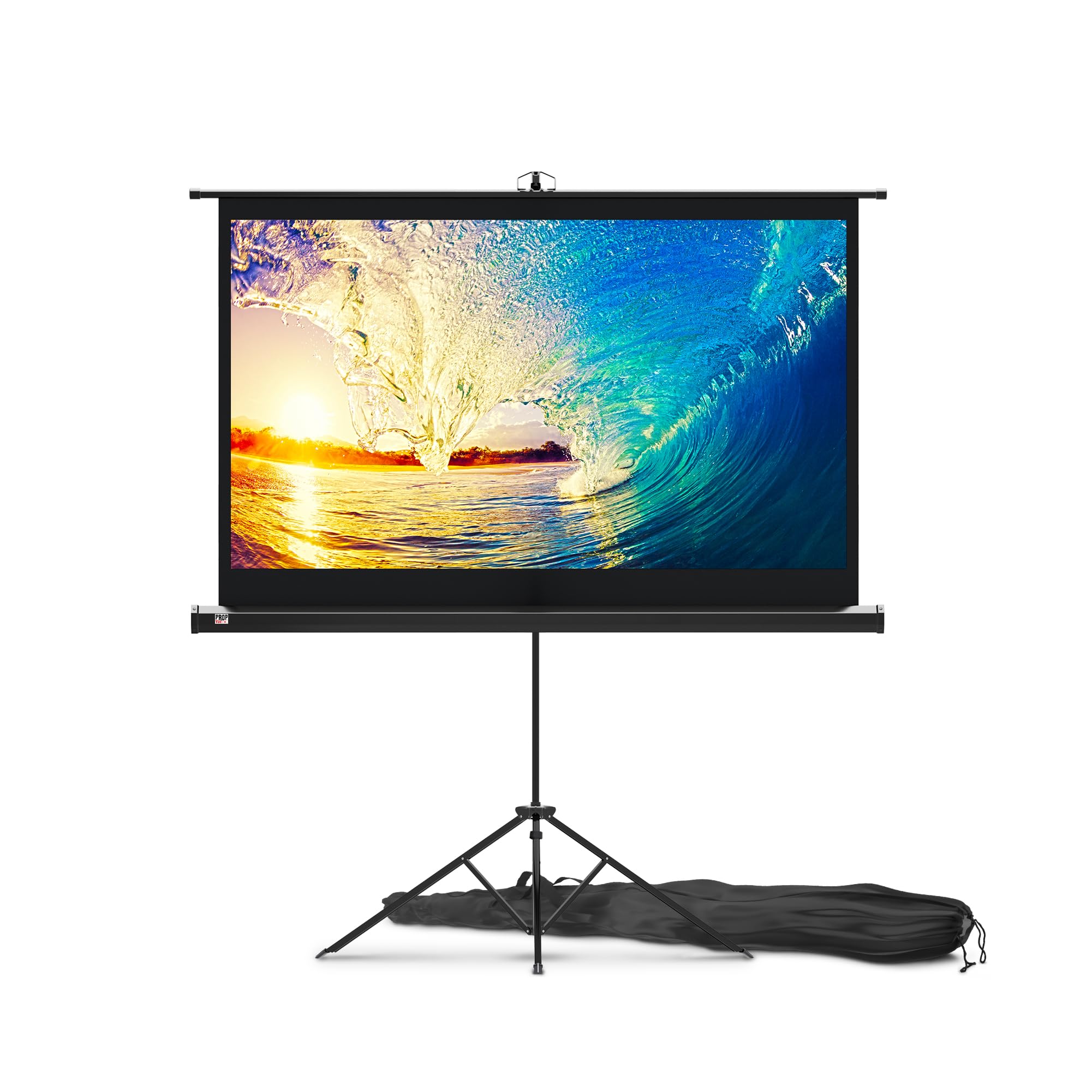 100-Inch Tripod Projector Screen for Indoor & Outdoor Use