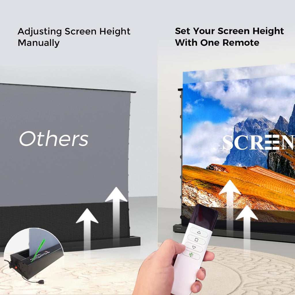 Motorized Floor Rising ALR Projector Screen for 4K