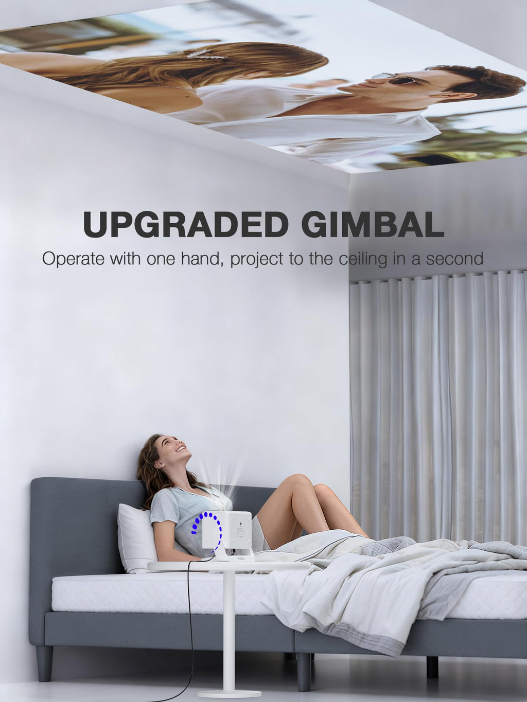 4K Smart Projector with Netflix & Auto Focus