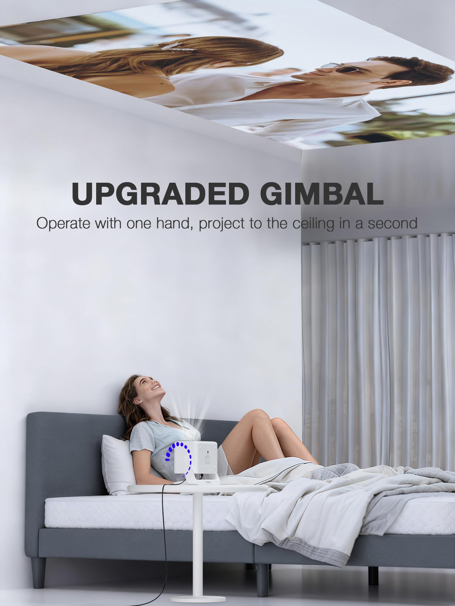 4K Smart Projector with Netflix & Auto Focus