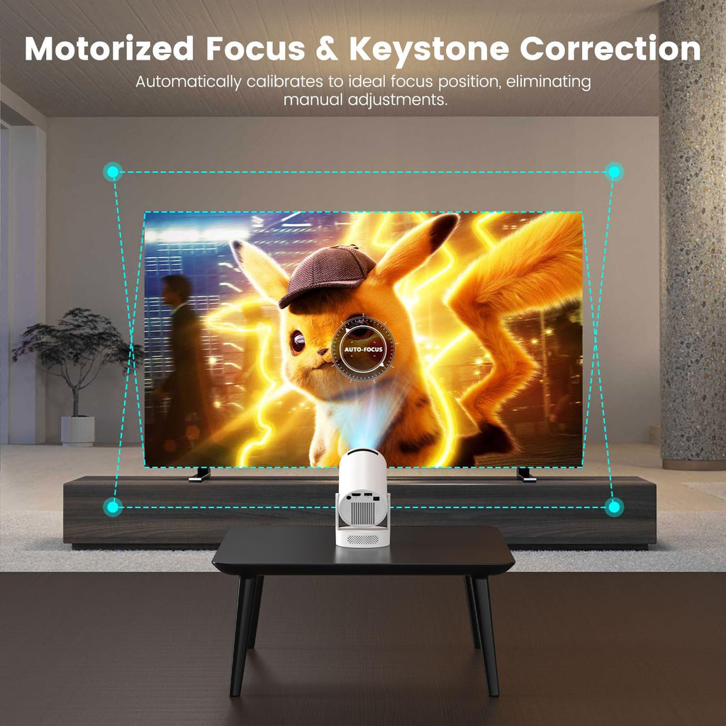 Portable Smart Projector with WiFi & Bluetooth