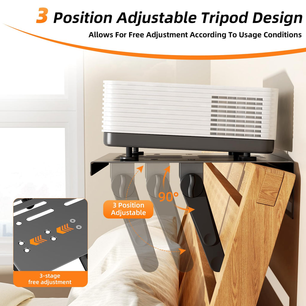 Adjustable Metal Projector Wall Mount with Foldable Design