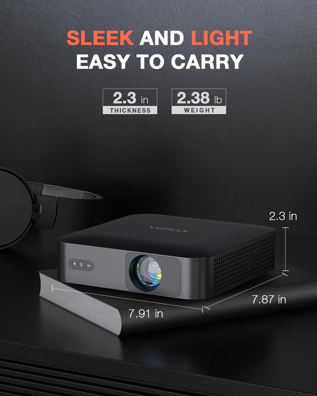 Smart Mini Projector with 4K Support & Dolby Audio