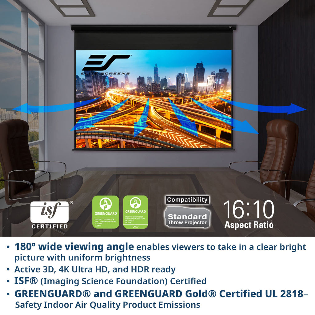 Motorized 4K Projection Screen with Remote Control