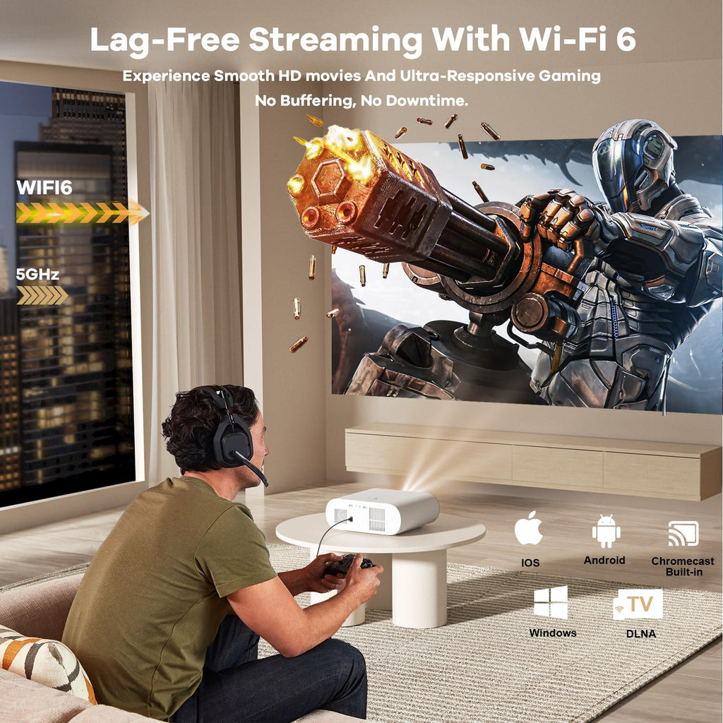 4K Smart Projector with Google TV & Auto Focus