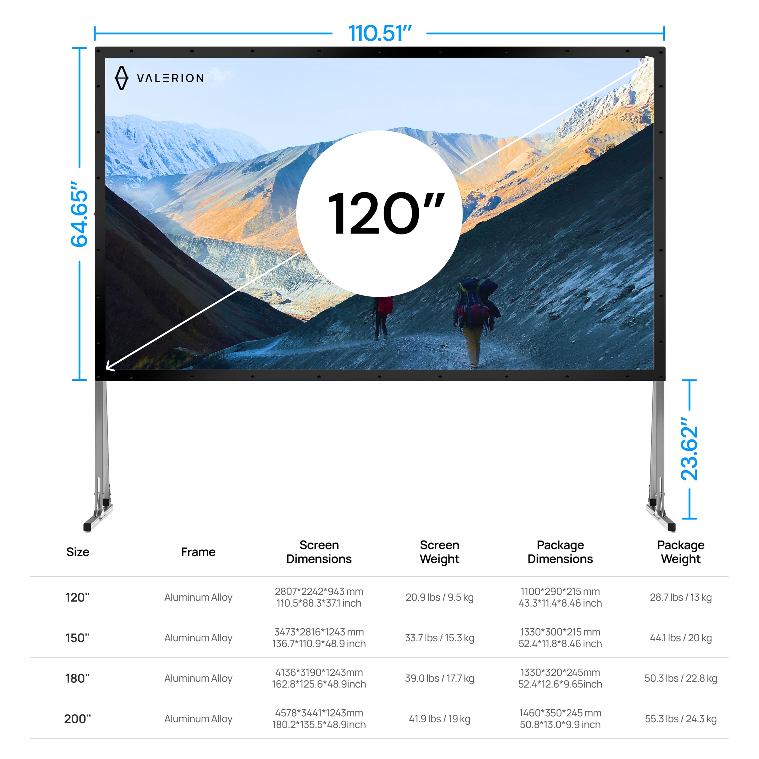 Valerion Outdoor Projector Screen