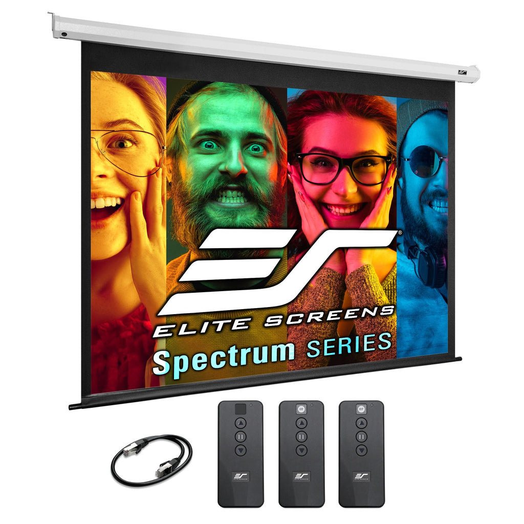 Motorized 4K Projection Screen with Remote Control