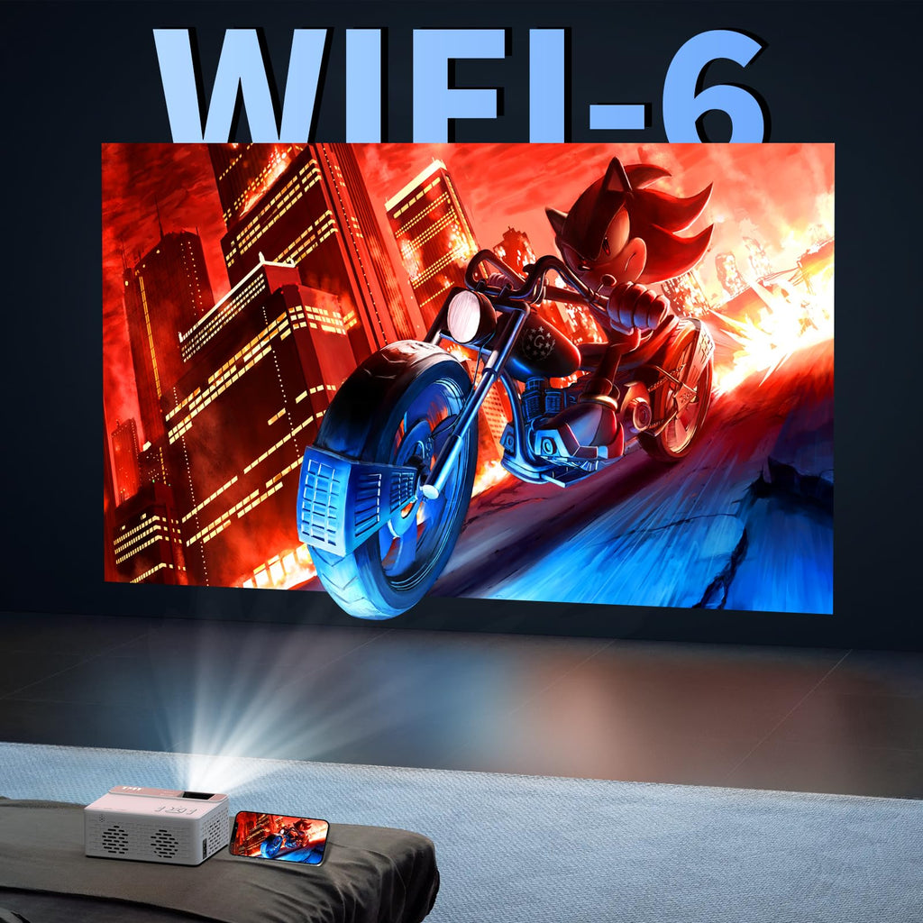 Portable 1080P Mini Projector with Bluetooth Audio