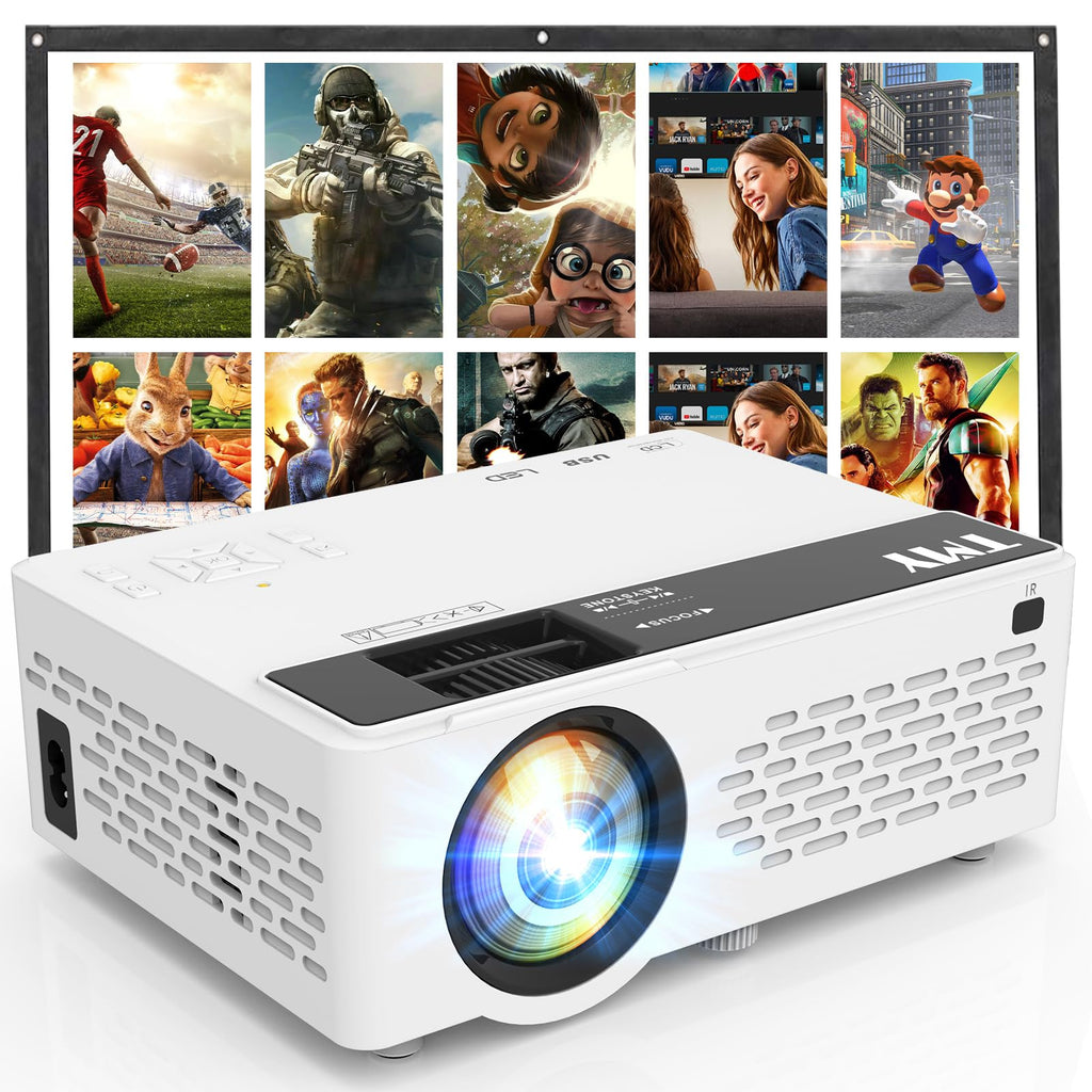 Portable 1080P Mini Projector with Bluetooth Audio
