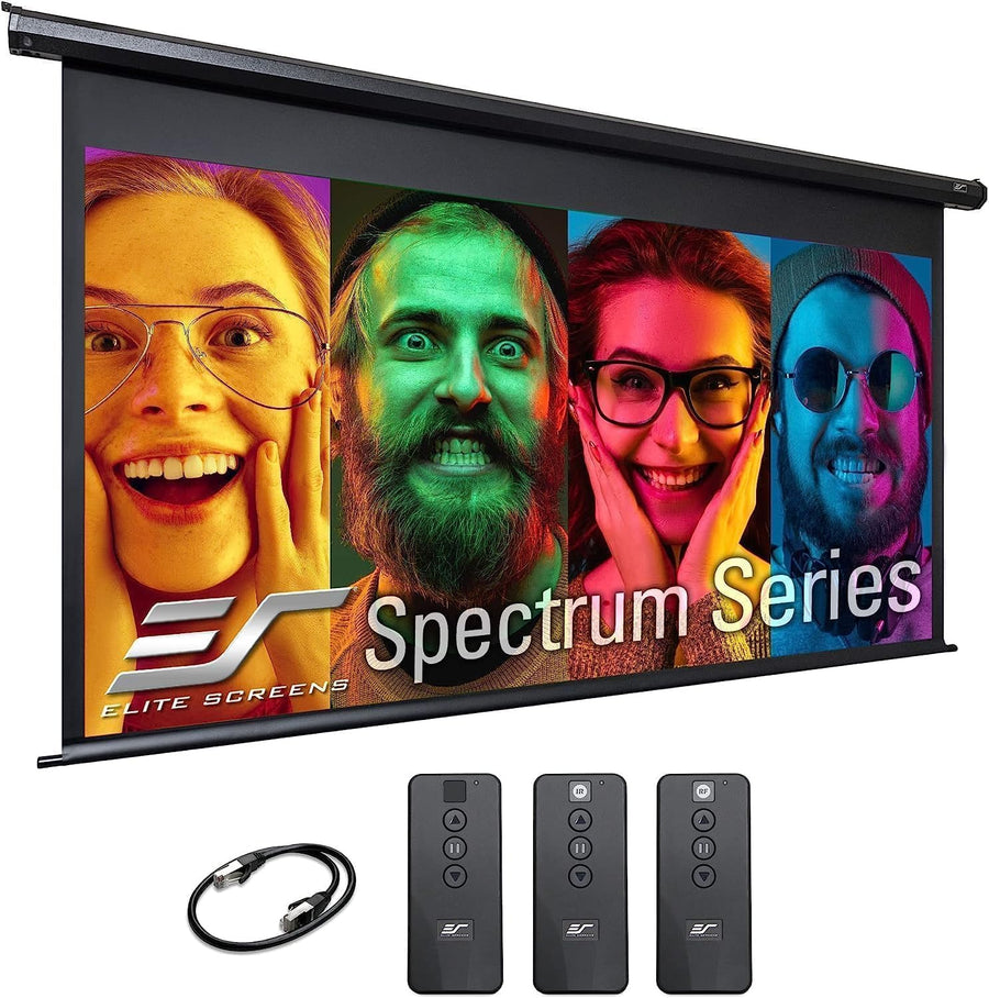 Motorized 4K Projection Screen with Remote Control