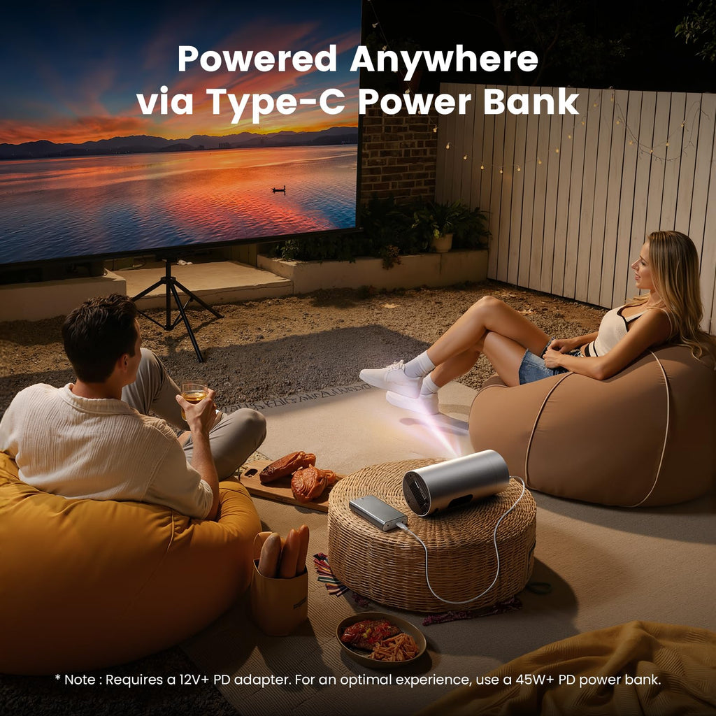 Smart FHD Projector with Android 14 & Auto Focus