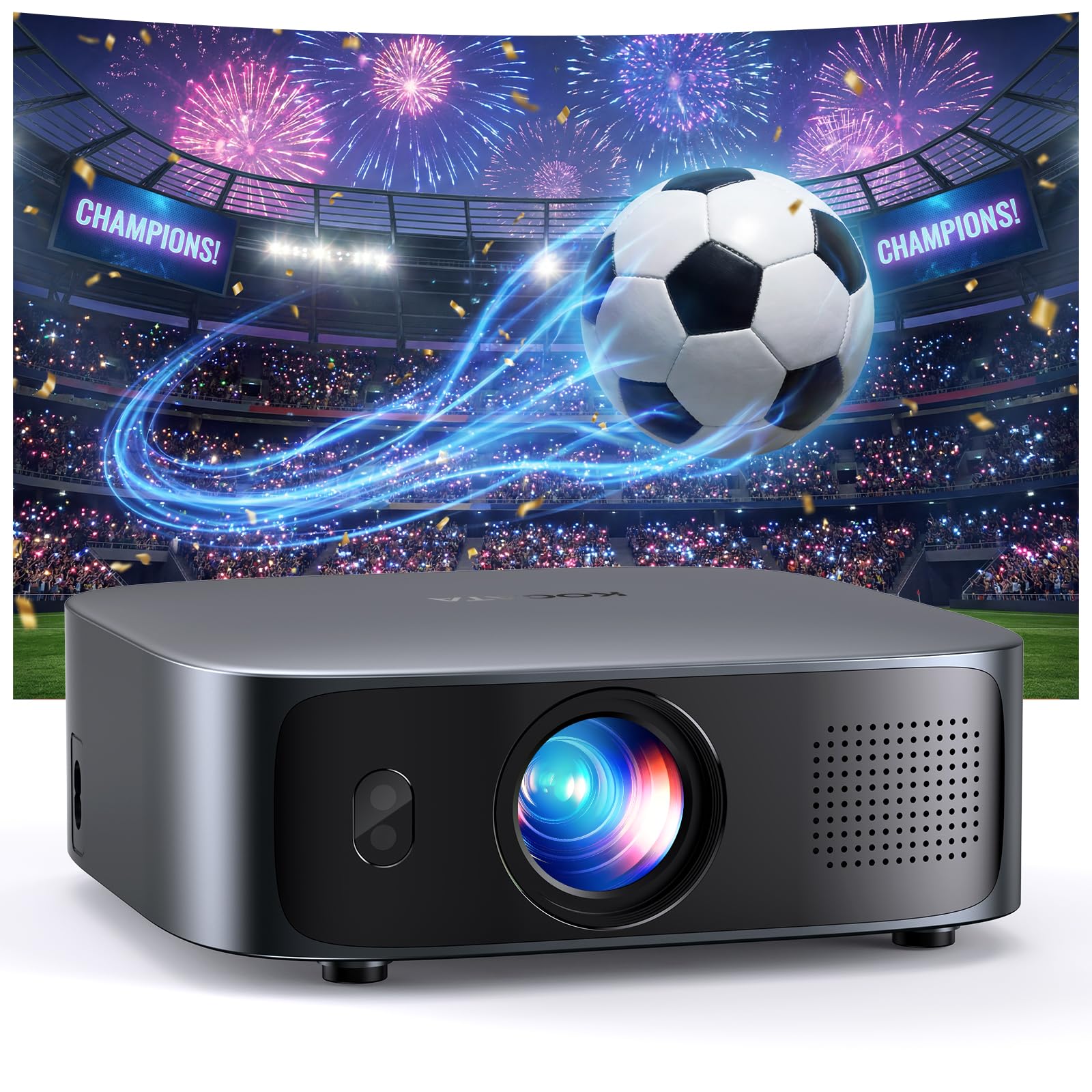 Projector 4K with WiFi and Bluetooth, TOF Auto Focus Keystone