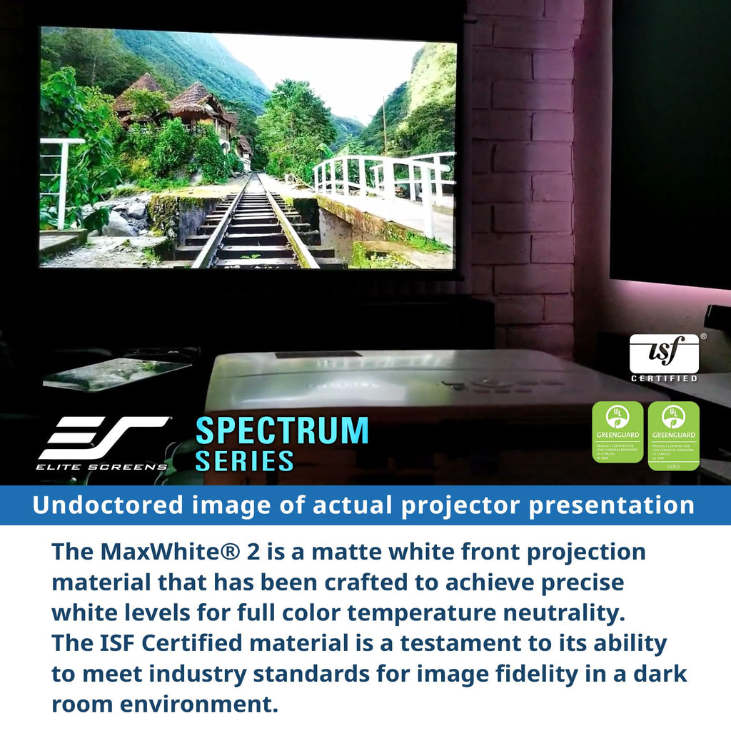 Motorized 4K Projection Screen with Remote Control