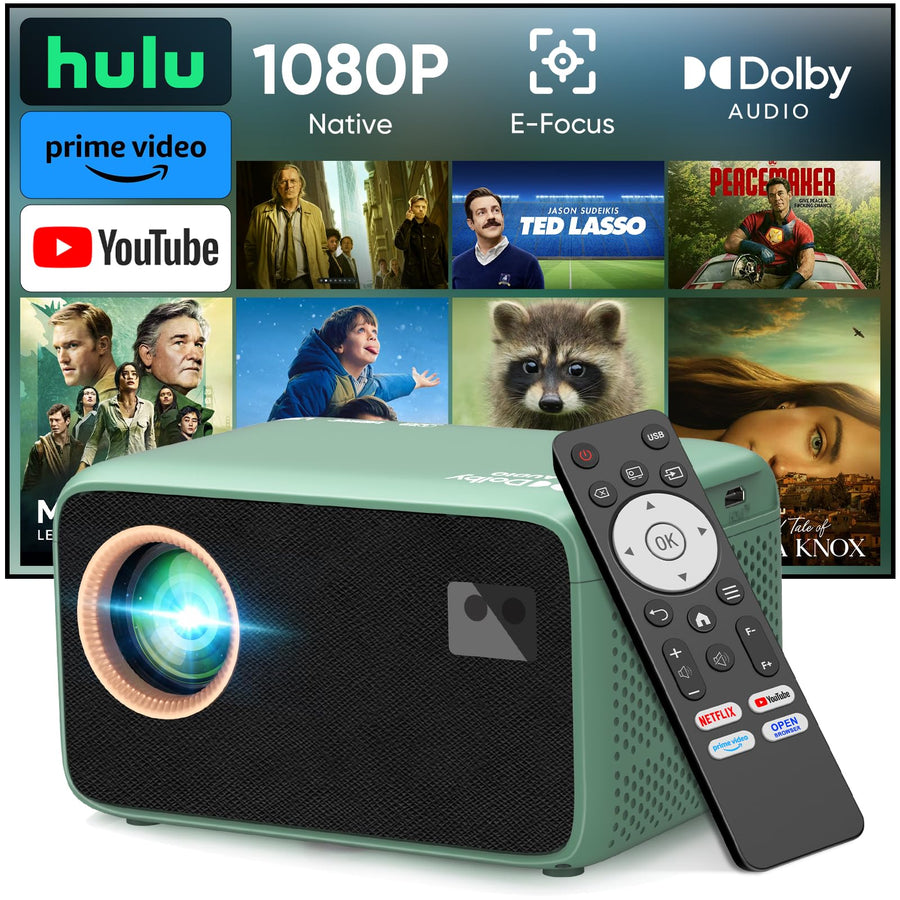 Portable 4K Smart Projector with WiFi & Bluetooth