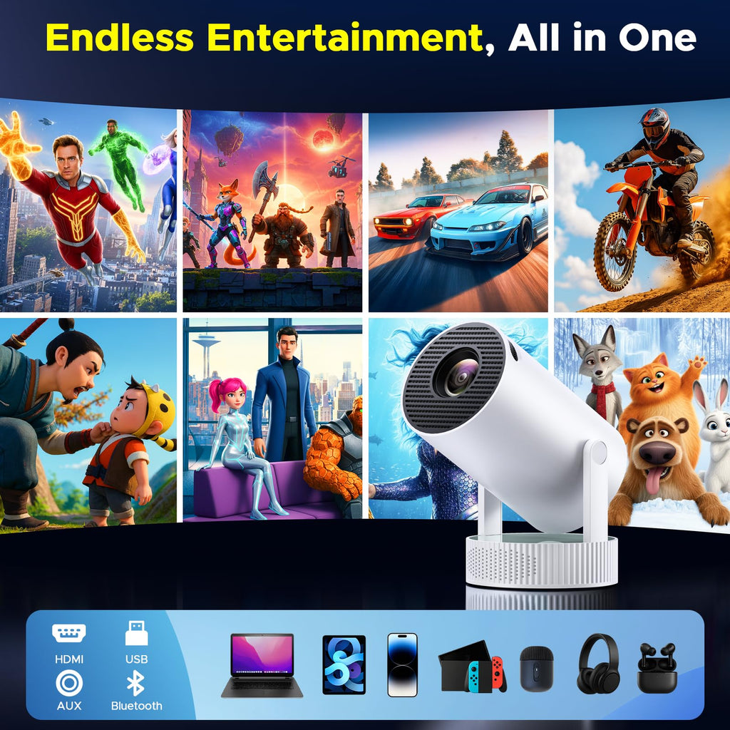 Mini Projector with WiFi and Bluetooth