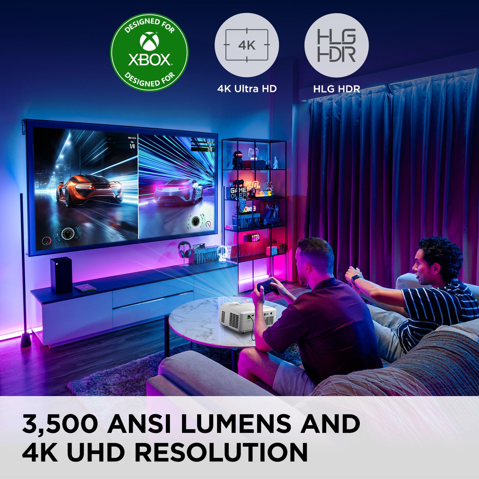 4K Laser Projector with 5500 ANSI Lumens